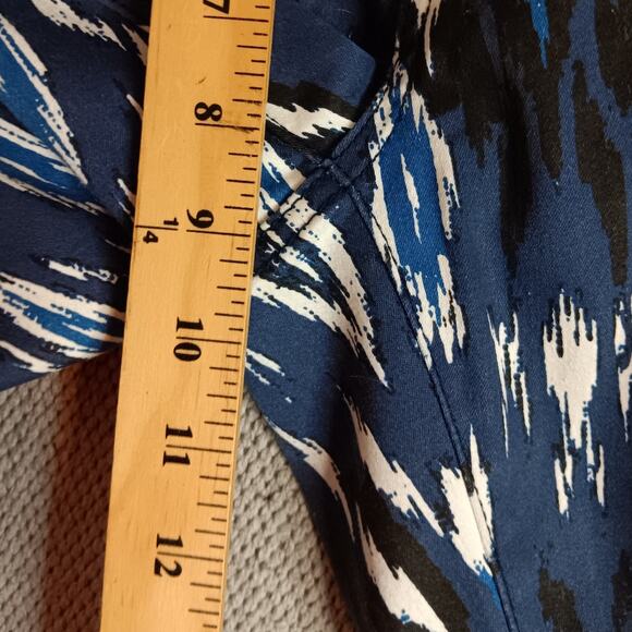 Su & Lola Pants Womens 6 Aztec Blue Stretch 5 Pocket Straight - Picture 12 of 14